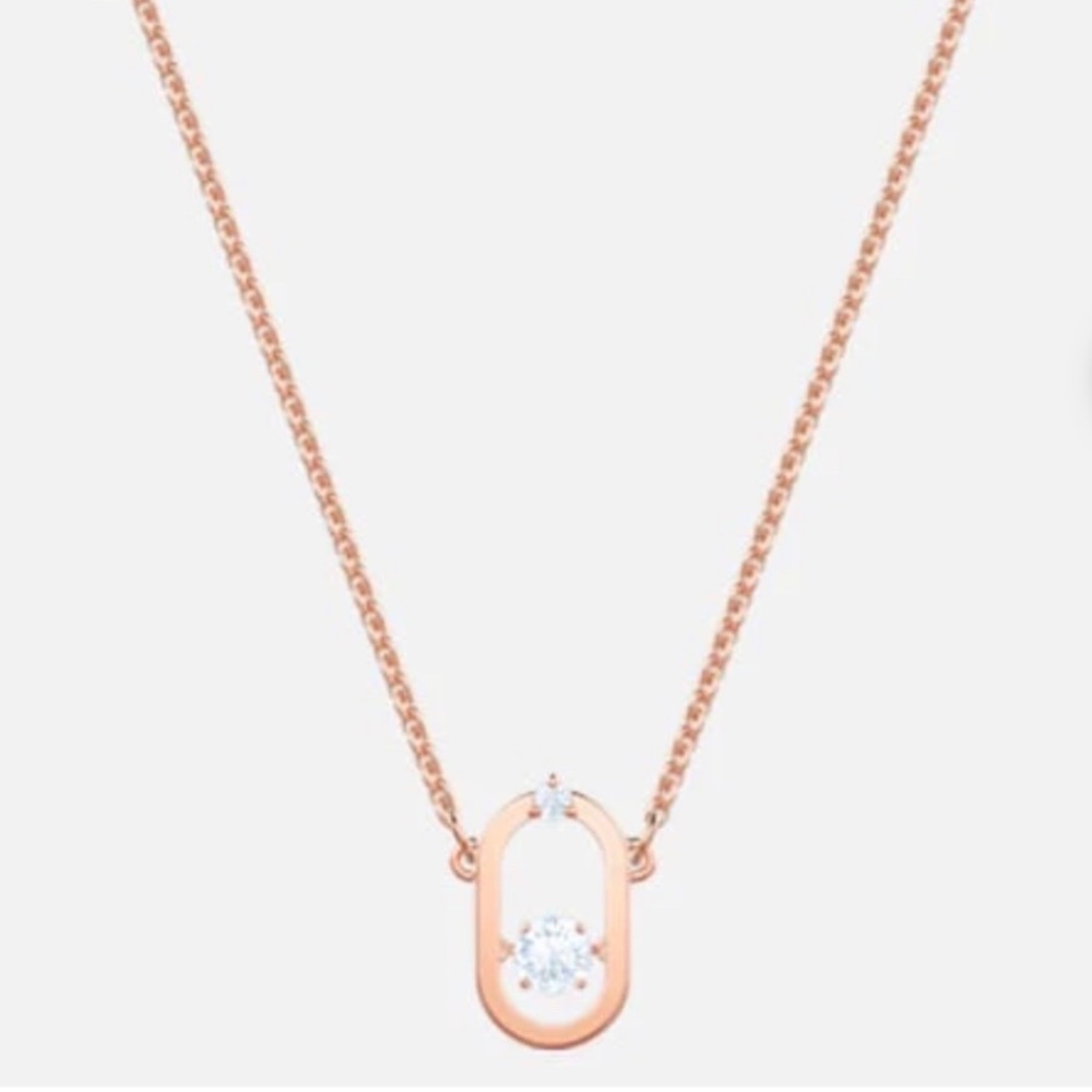 Swarovski 💥BNIB💥 “Sparkling Dance" Necklace in Rose Gold ~ SOLD OUT EVERYWHERE - Picture 4 of 8